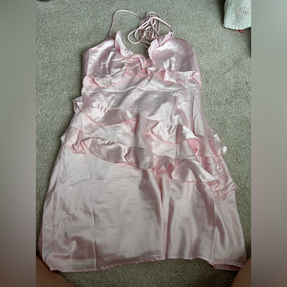 Beginning boutique pink lydia dress